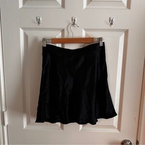 black silk quince skirt